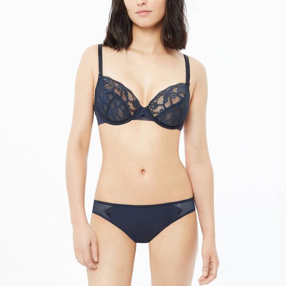 Lou Belle De Lou Lace Brief Panty in Navy Size Small NWT - Picture 4 of 4